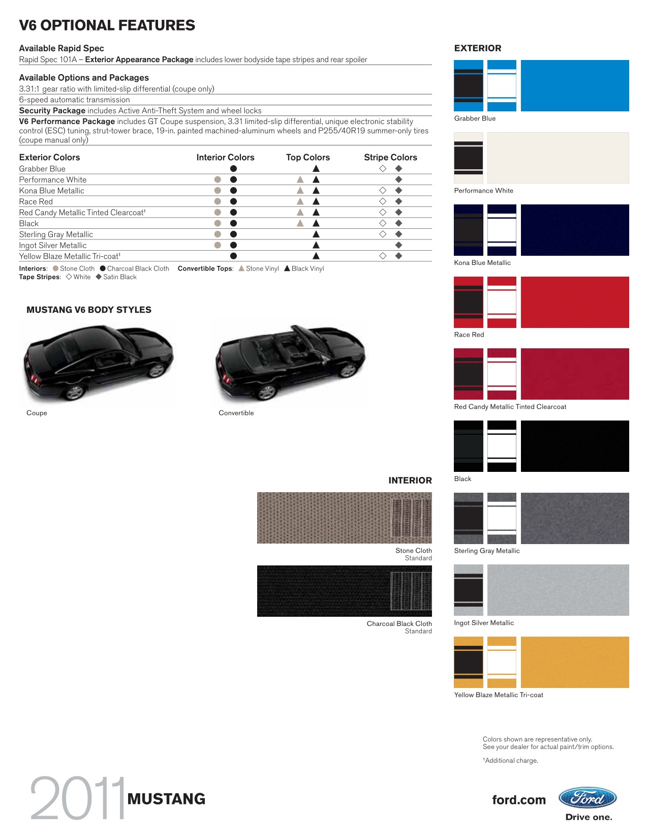 2011 Ford Mustang Brochure Page 3